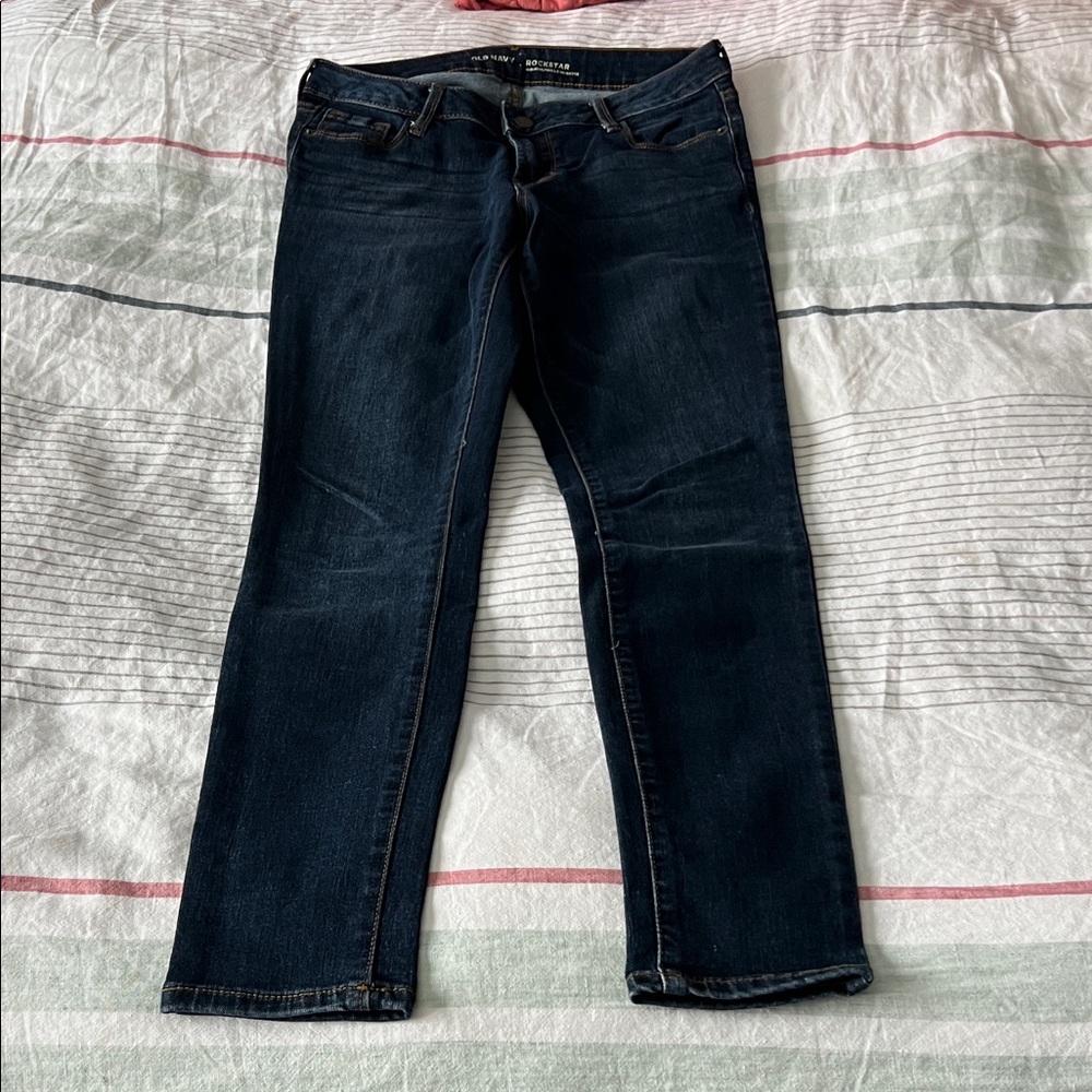 Old Navy Women's Deep Indigo Rockstar Jeans
